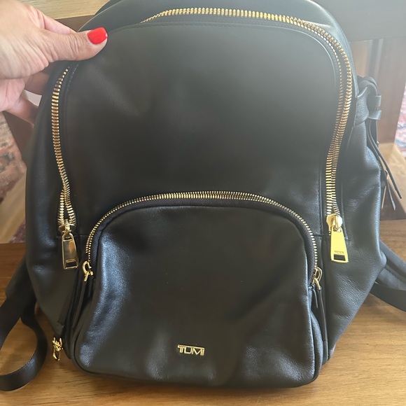 Tumi Voyageur Hannah Leather Backpack - Picture 1 of 16